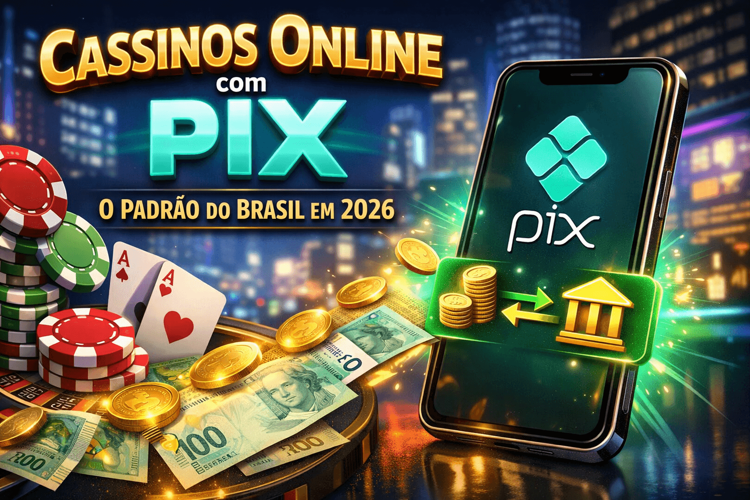 Cassinos que pagam com Pix em 2026: veja os melhores sites do Brasil