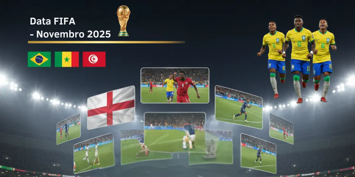Data FIFA de novembro de 2025: calendário completo de jogos de seleções
