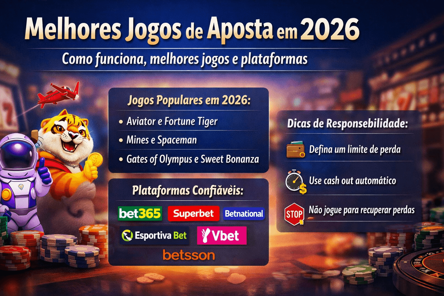 Melhores jogos de aposta em 2026: guia atualizado sobre funcionamento, jogos e plataformas confiáveis